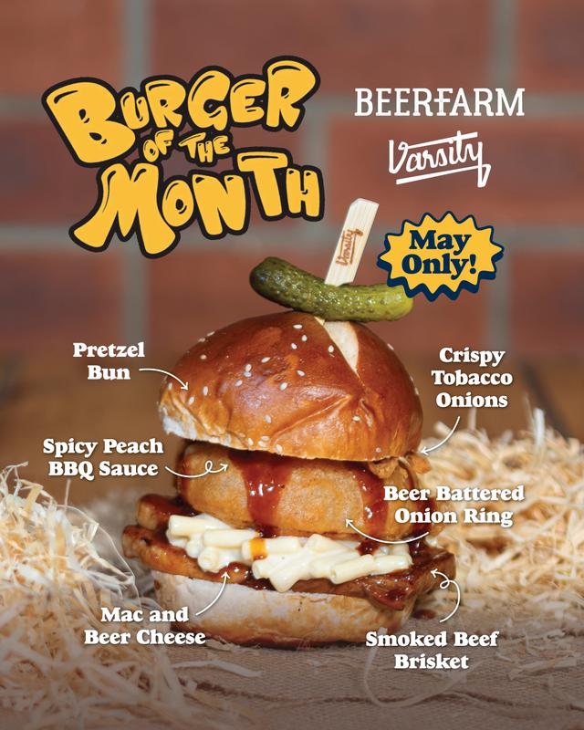 Burger of the Month: Beerfarm x Varsity image