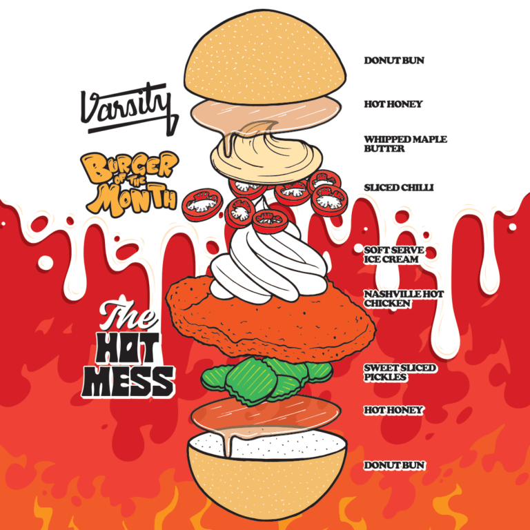 Hot Mess Burger ingredients