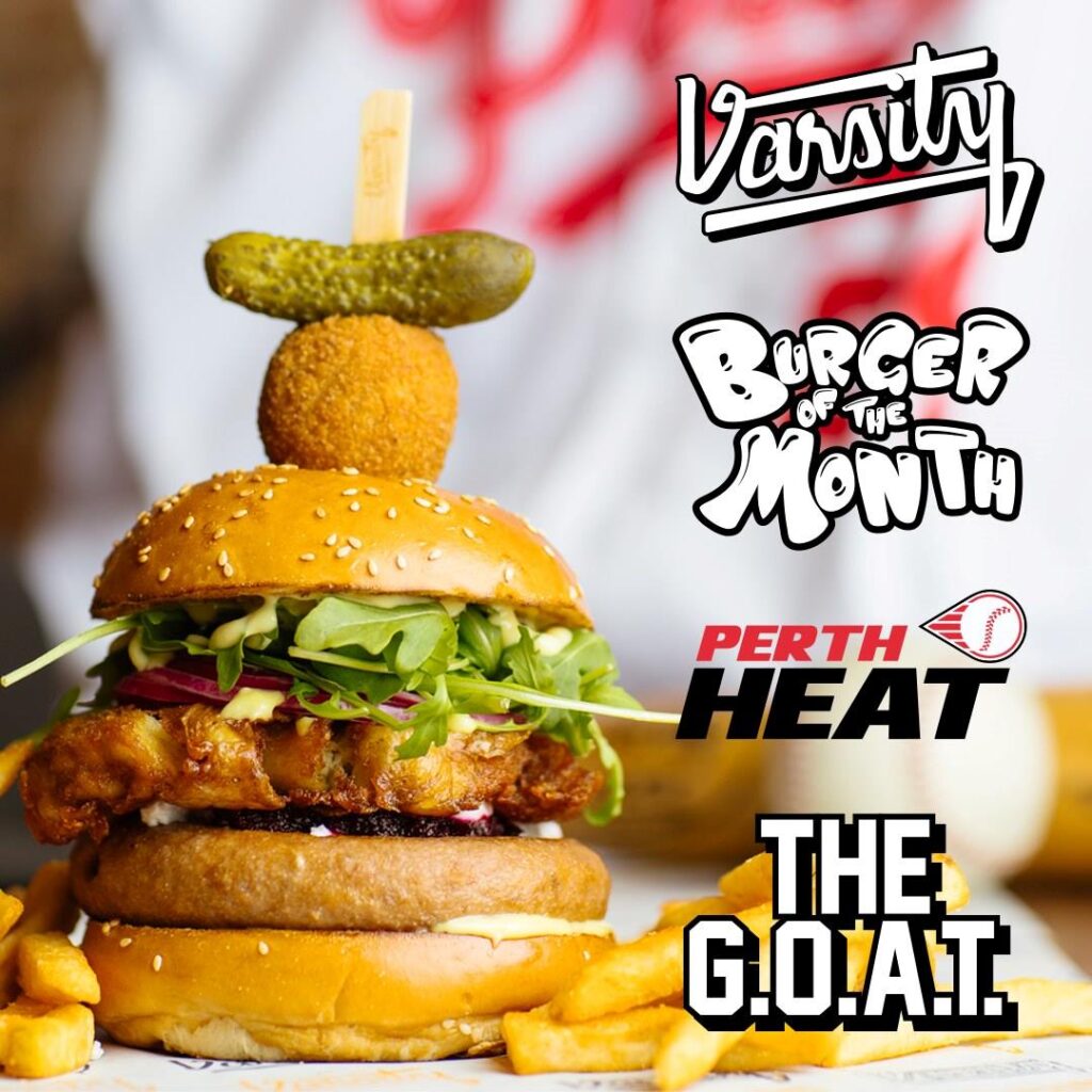 GOAT Burger Perth Heat x Varsity